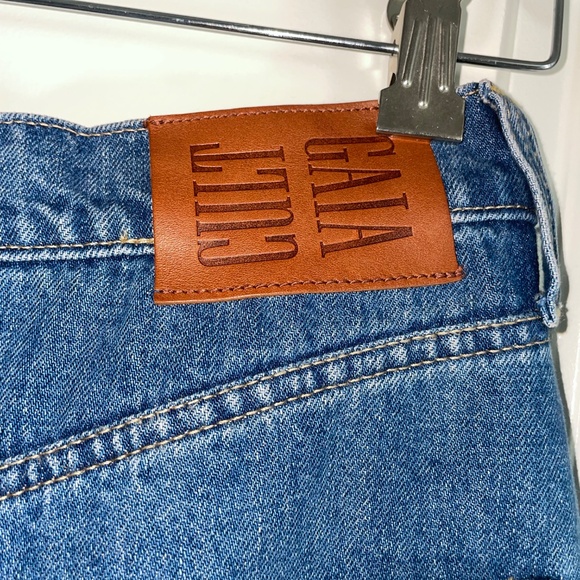 CULT GAIA X GAP Asymmetrical Denim Maxi Skirt Size 28/6 - Picture 4 of 10